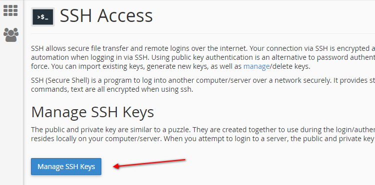 Generate ssh public and private key