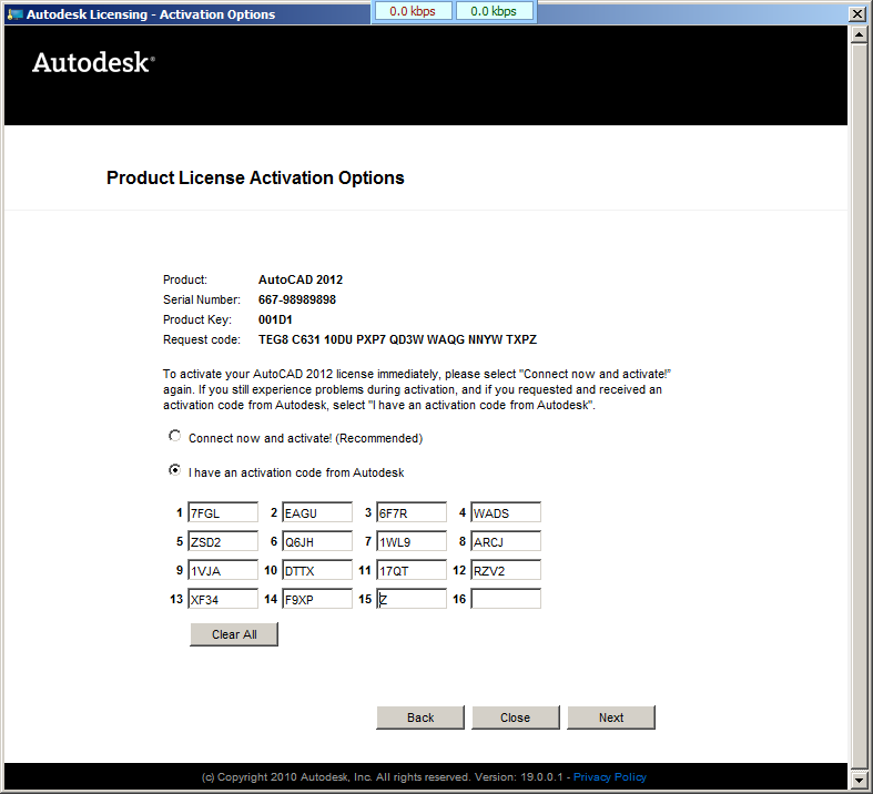 Autocad 2012 Activation Key Generator